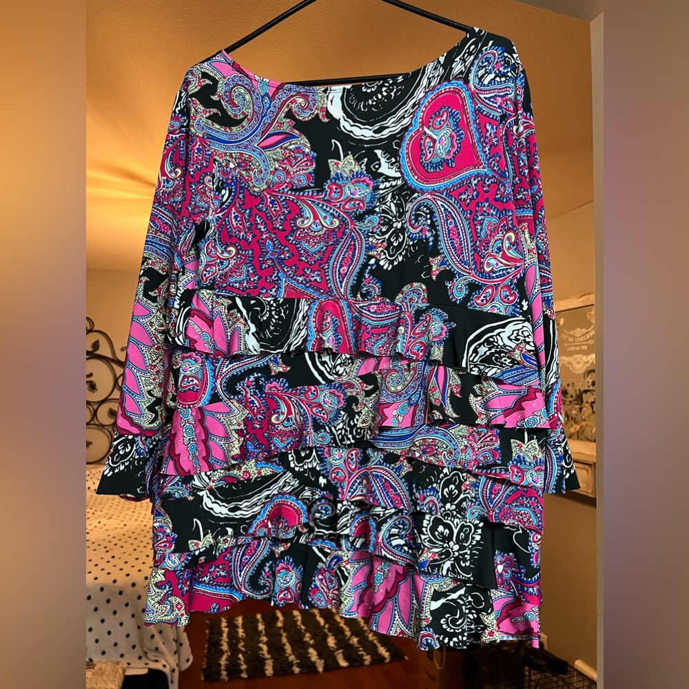 Paisley Ruffled Top - Picture 2 of 2